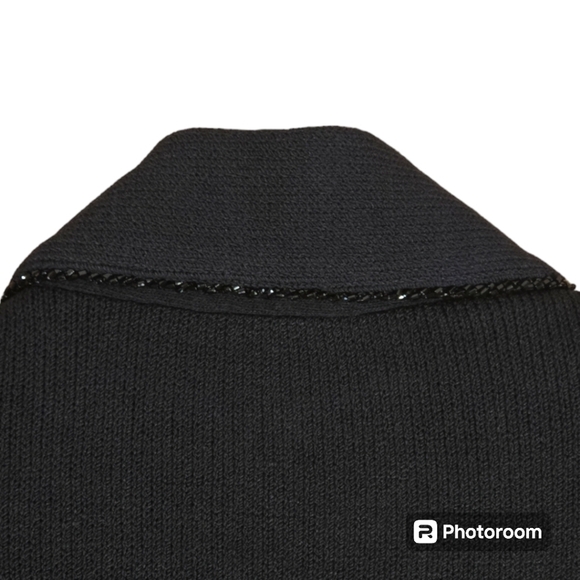 St John Evening Knit Jacket Blazer Size 6 with Rhinestone Jewel Buttons - Picture 9 of 11